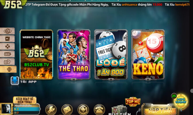 Cổng game B52 uy tín và chất lượng