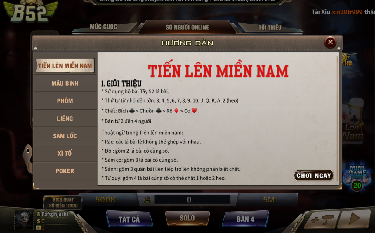 Luật chơi khá đơn giản