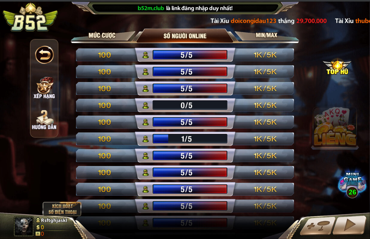 Thứ tự xếp bài đơn giản