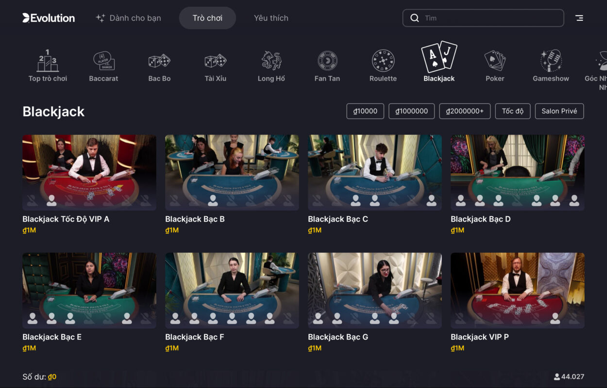 Đa dạng thể loại bàn chơi khá nhau