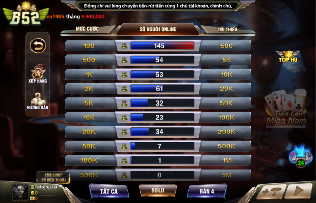 Thao tác chơi dễ dàng