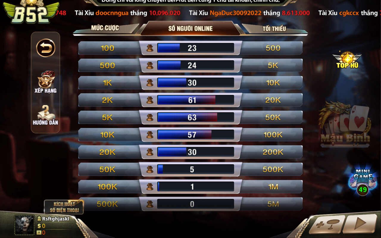 Thao tác chơi dễ dàng