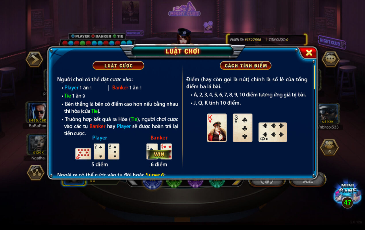 Luật chơi hấp dẫn