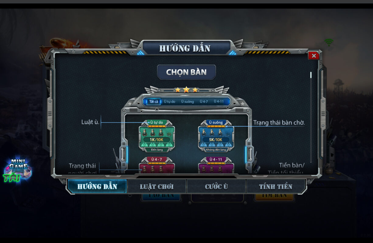 Hướng dẫn chơi chi tiết